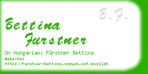 bettina furstner business card