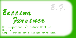 bettina furstner business card